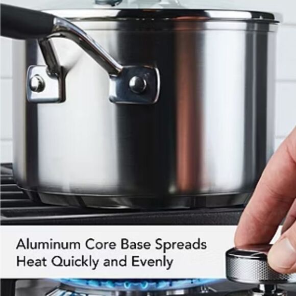 KitchenAid Stainless Steel Induction 3QT Saucepan w/Lid - Picture 8 of 16